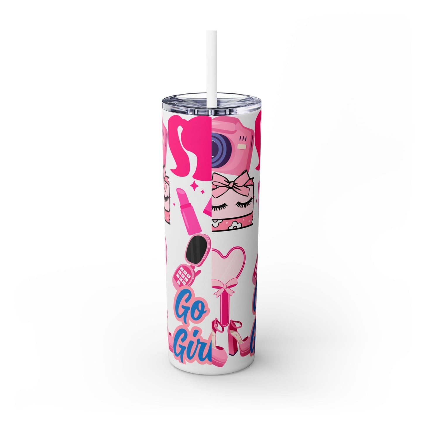 Girly Girl Straw Tumbler , 20 oz