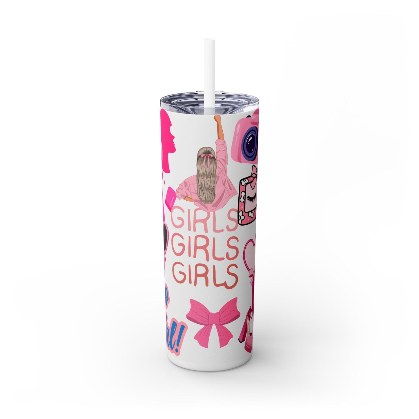 Girly Girl Straw Tumbler , 20 oz