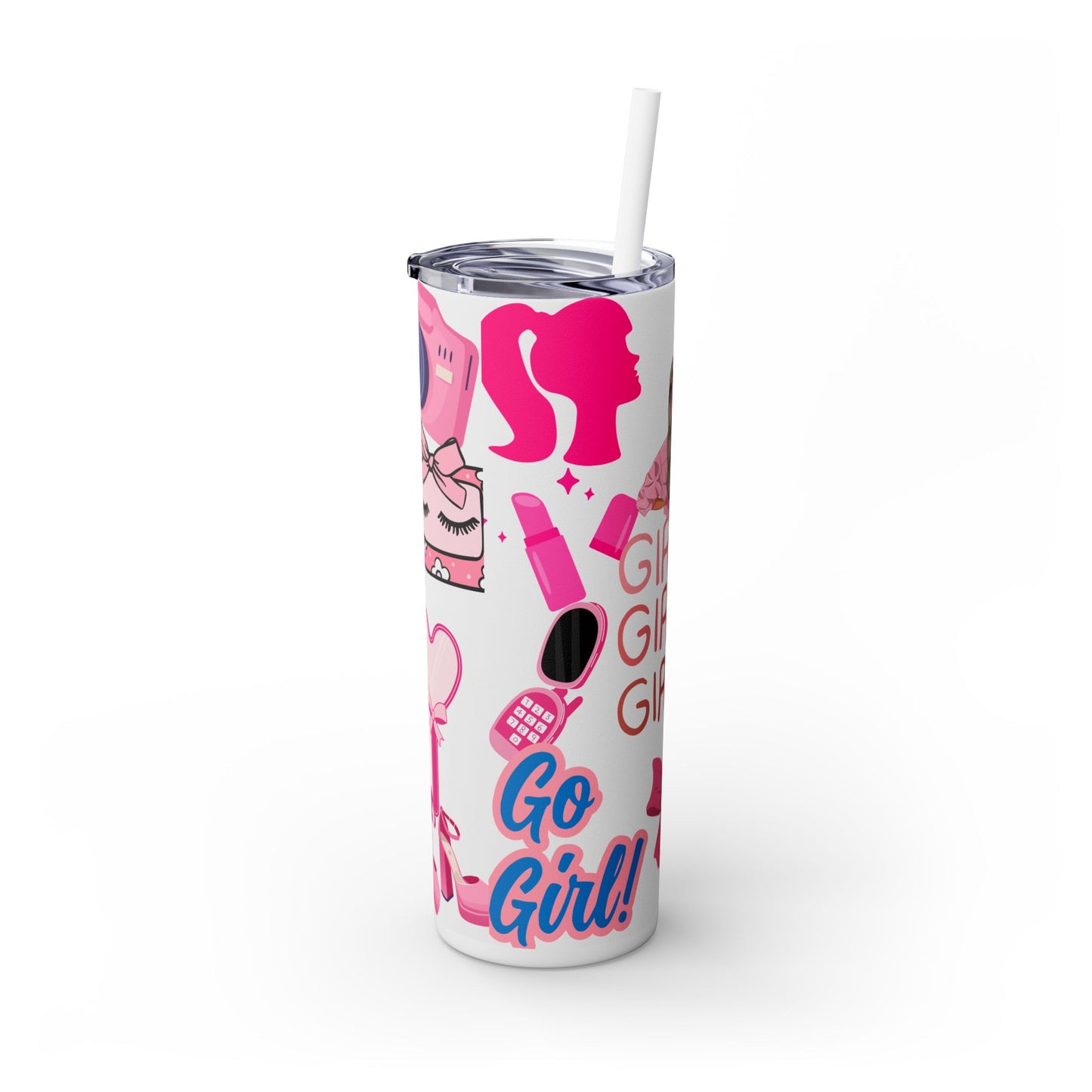 Girly Girl Straw Tumbler , 20 oz